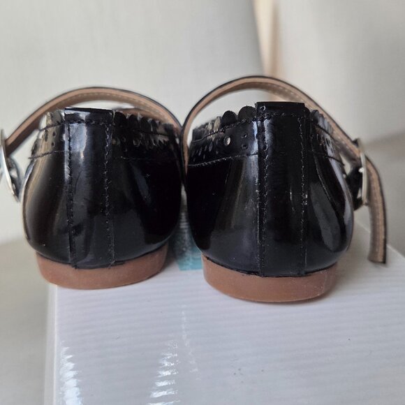 New Elephantito black patent leather wing tipped ballerina 8 - Picture 8 of 10